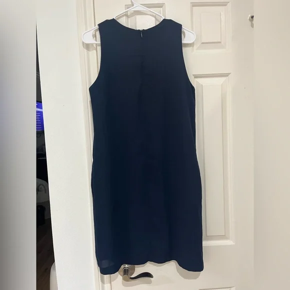 Kenneth Cole Elegant Navy Sleeveless Dress size 2 - Picture 4 of 9